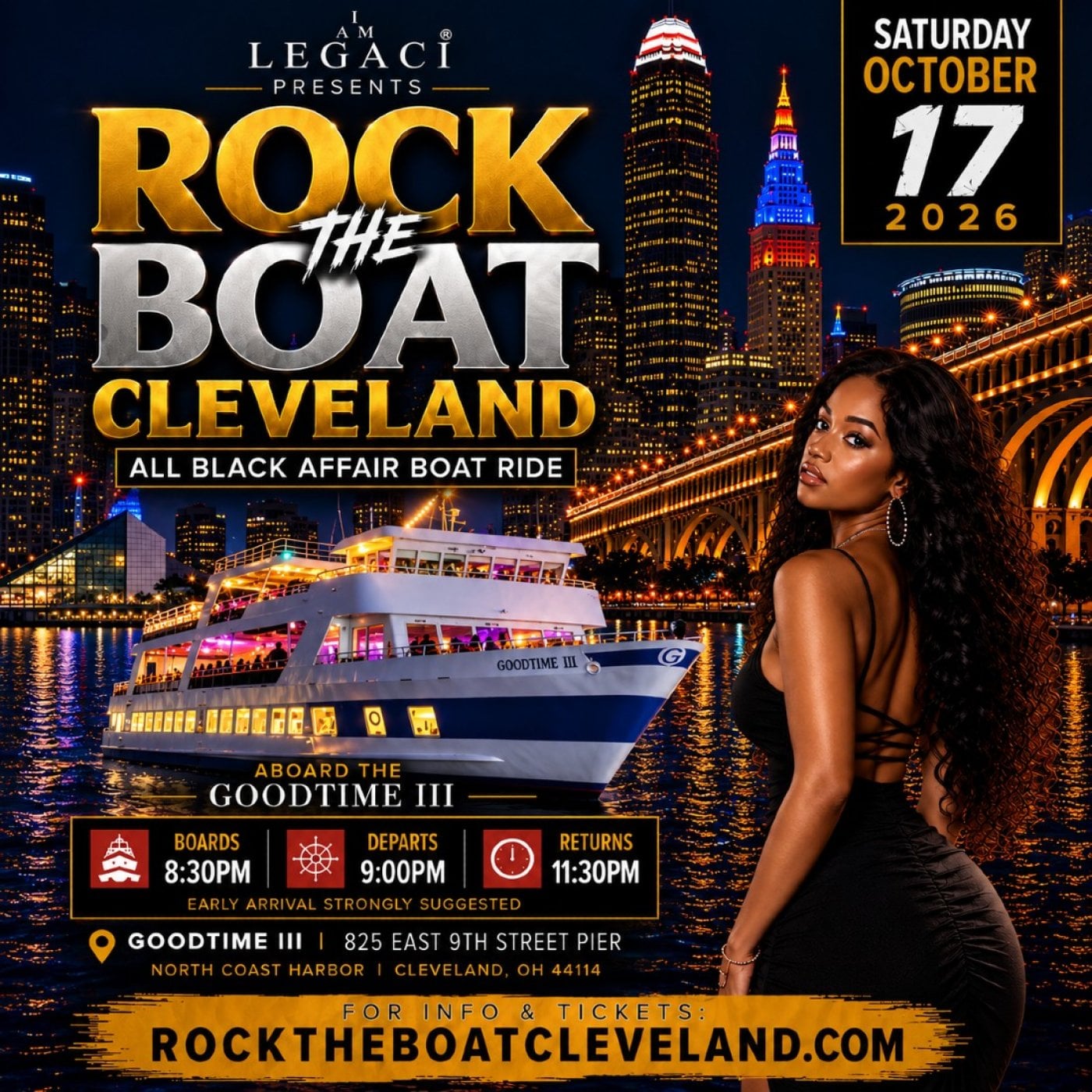 ROCK THE BOAT CLEVELAND | All Black Affair Boat Ride