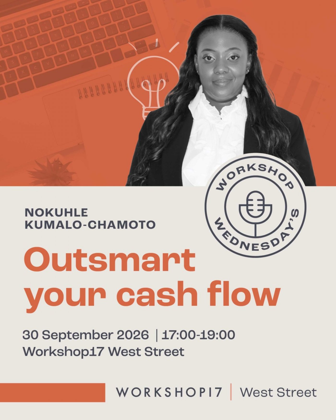 Workshop Wednesday: Outsmart your cash flow with Nokuhle Kumalo-Chamoto