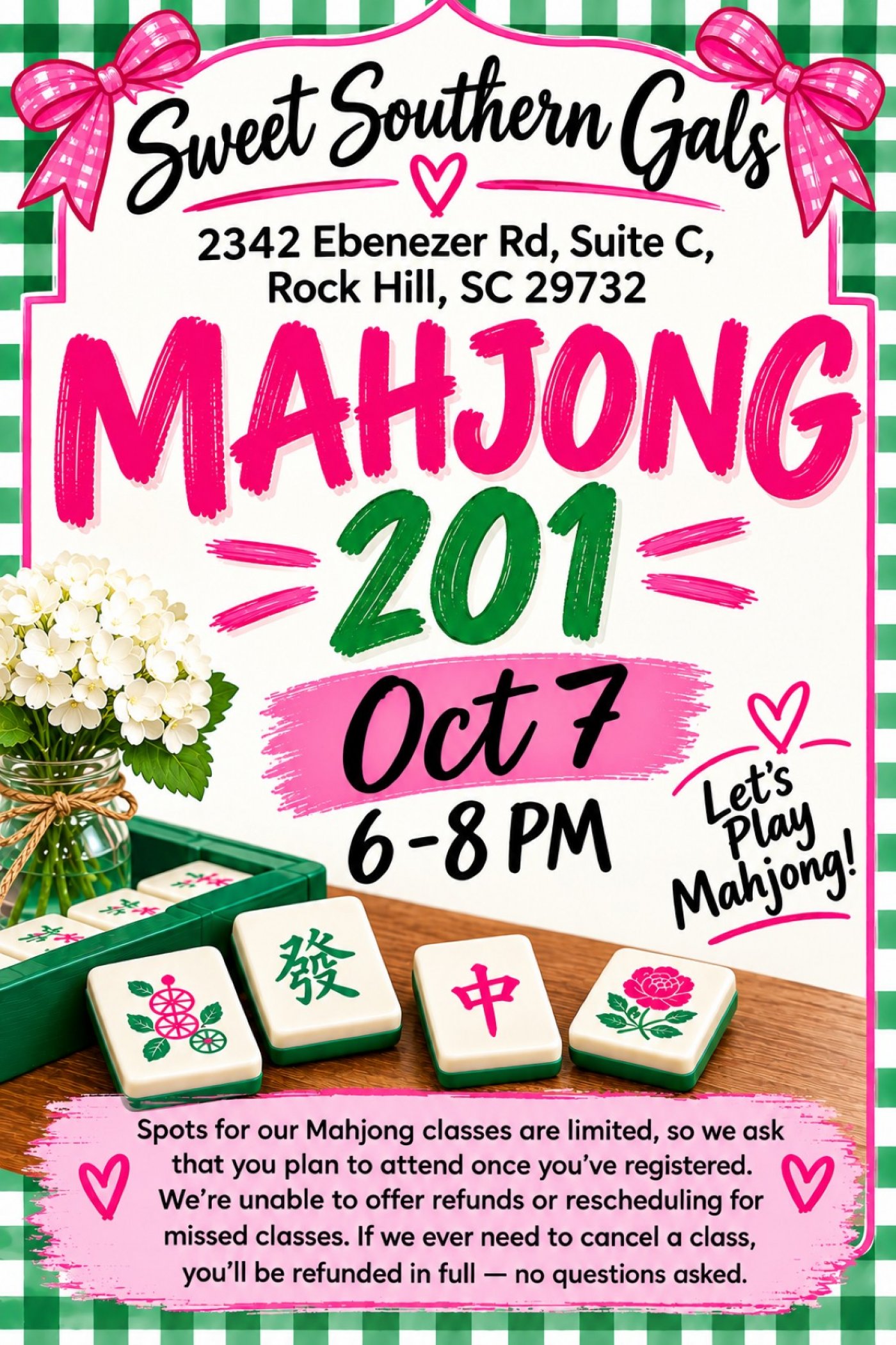 American Mahjong 201 Class