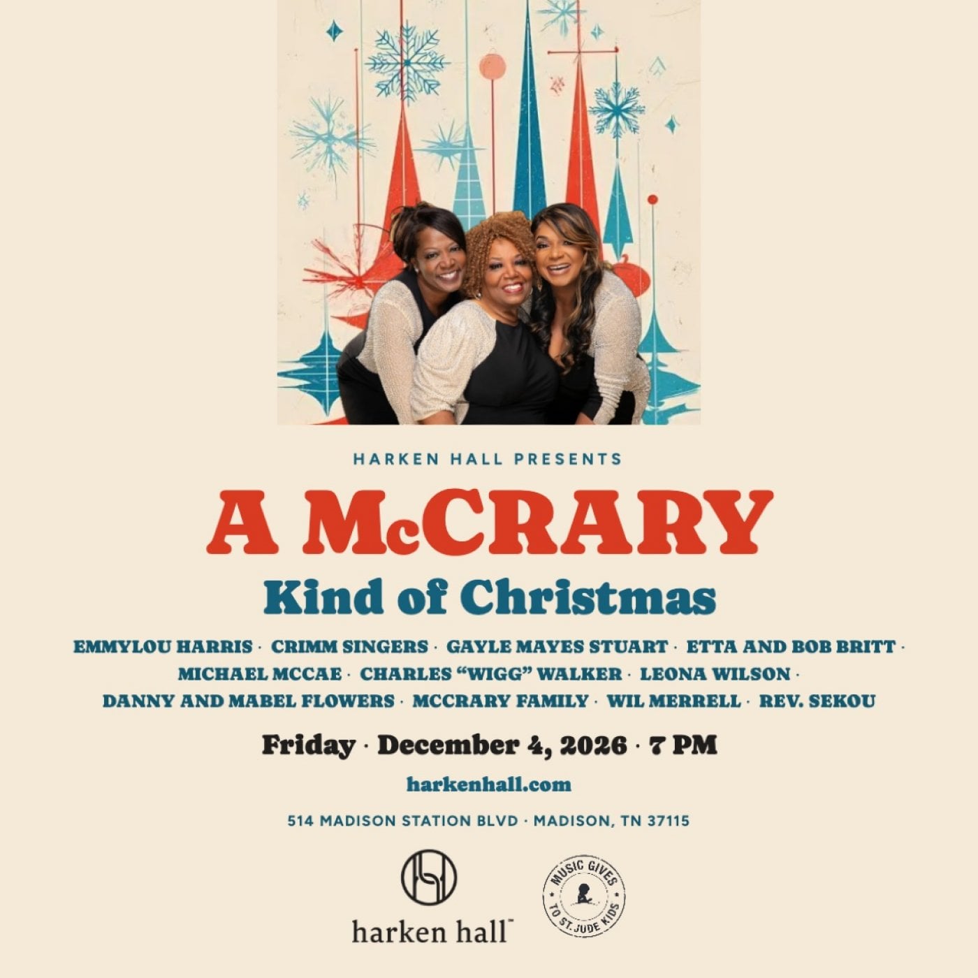 A McCrary Kind of Christmas Featuring Emmylou Harris, Harken Hall ...