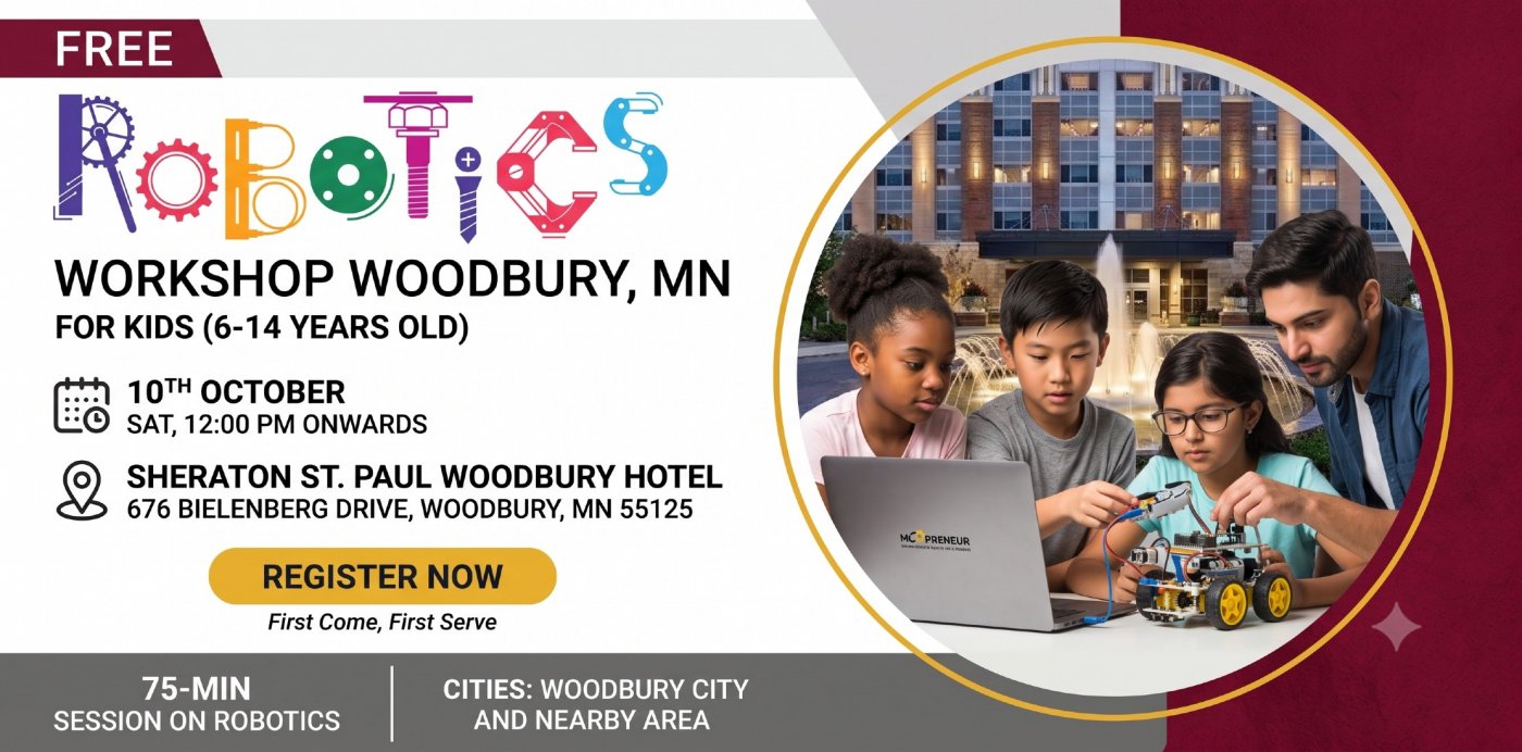 Free Robotics Workshop For Kids at Woodbury (7-14yrs) – Newport
