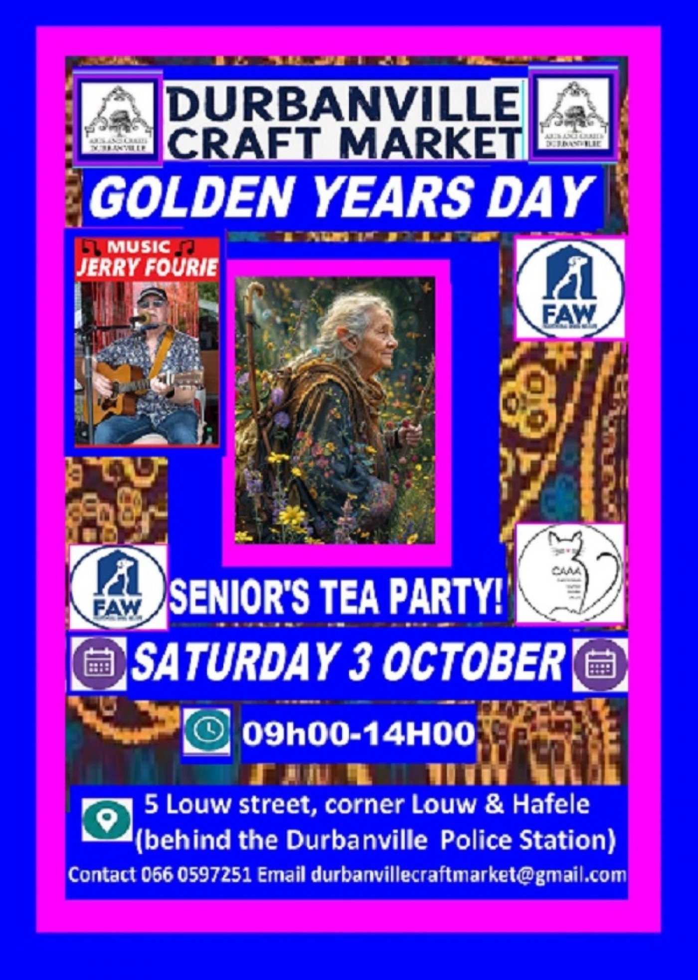 DURBANVILLE CRAFT MARKET - GOLDEN YEARS DAY- CHARITY EVENT