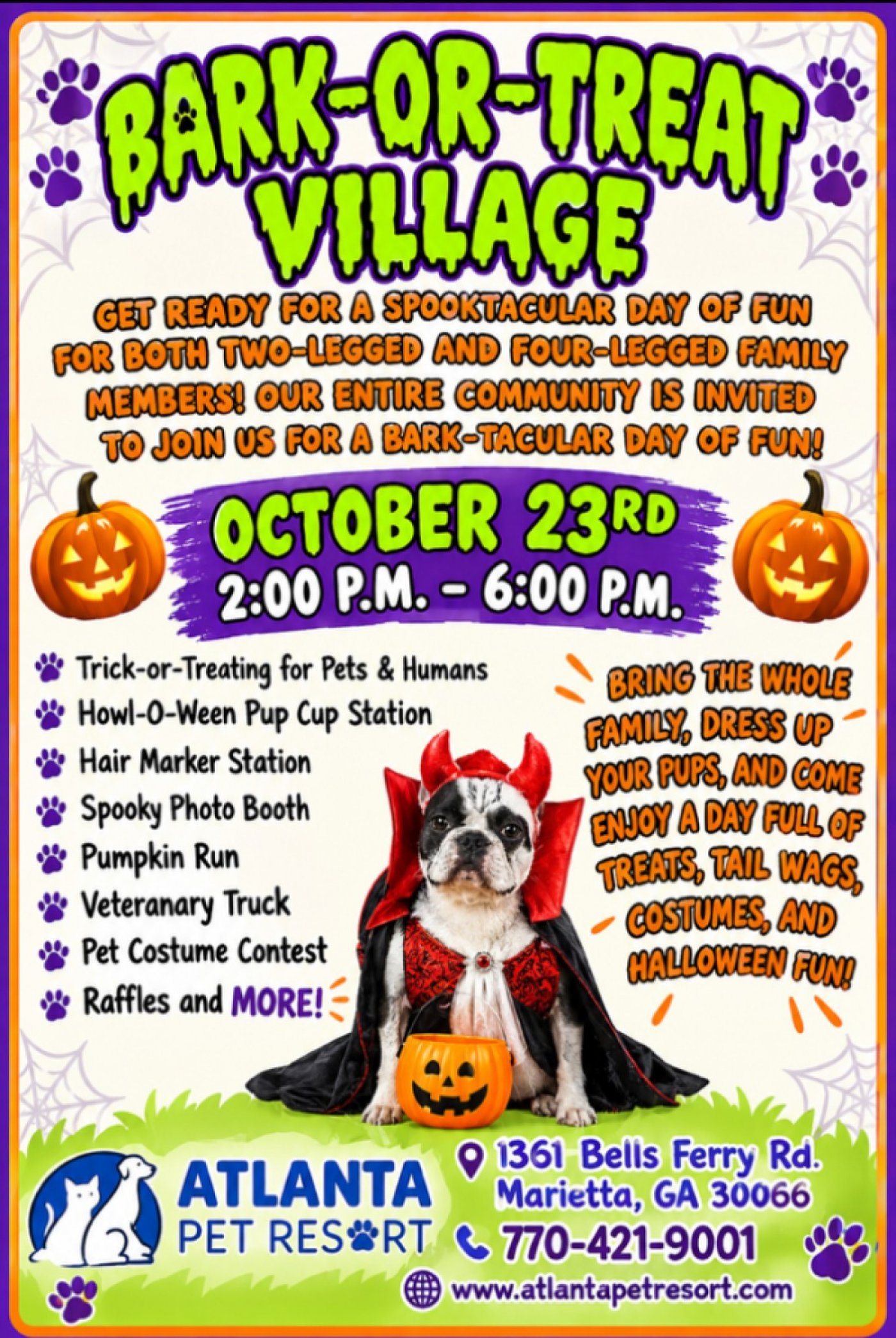 Bark-or-Treat Village Tickets, Atlanta Pet Resort - Marietta, Bells ...