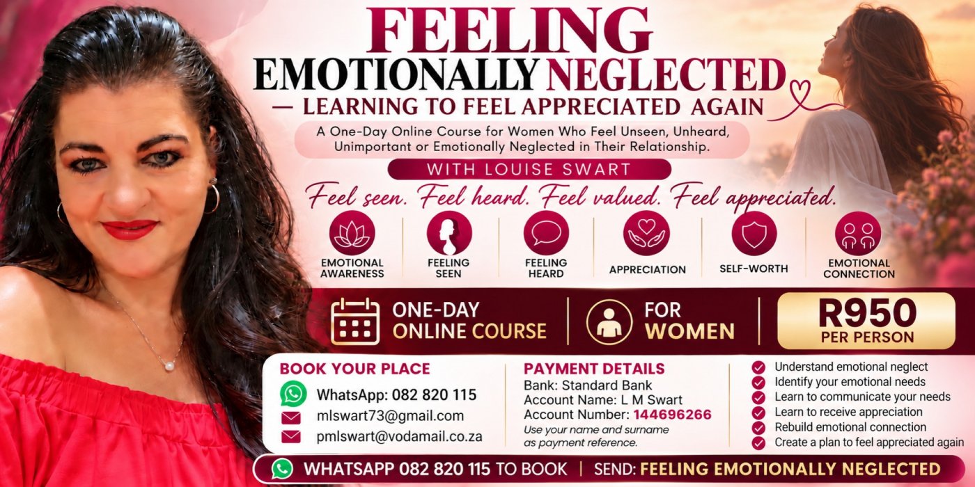 LEARNING TO FEEL APPRECIATED AGAIN - Course with Louise Swart