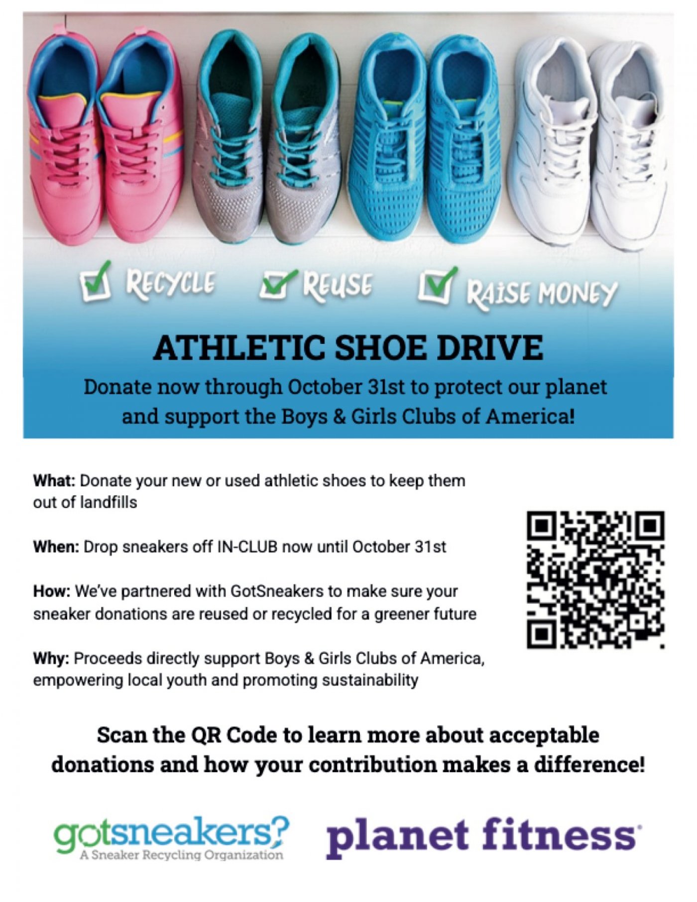 LOCAL PLANET FITNESS LAUNCHES COMMUNITY SNEAKER DRIVE TO BENEFIT MA, RI ...
