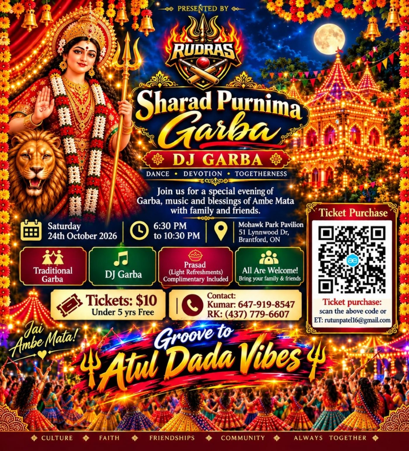 Sharad Purnima Garba 2026 – Brantford