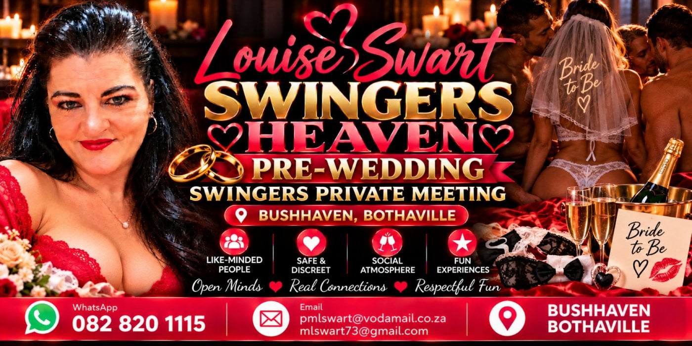 Louise Swart Pre-wedding Swingers Private Meeting Cape Town