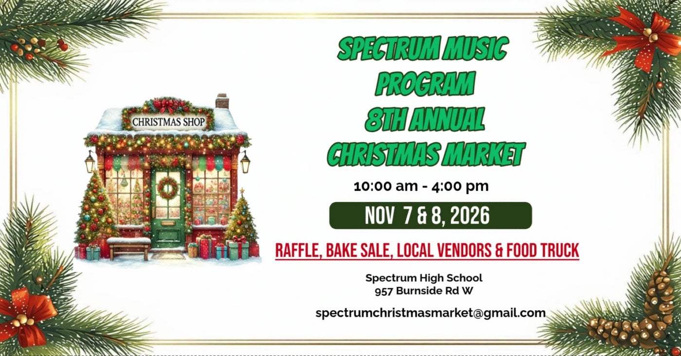 Spectrum Music Program 8th Annual Christmas Market, Spectrum High ...