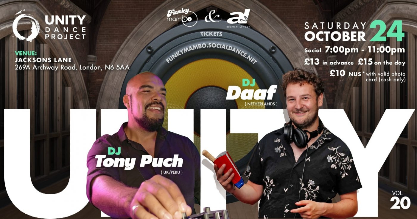 Attend UNITY DANCE PROJECT Vol.20 ☆ A Night of Salsa ☆ ft. DJ Daaf & DJ ...