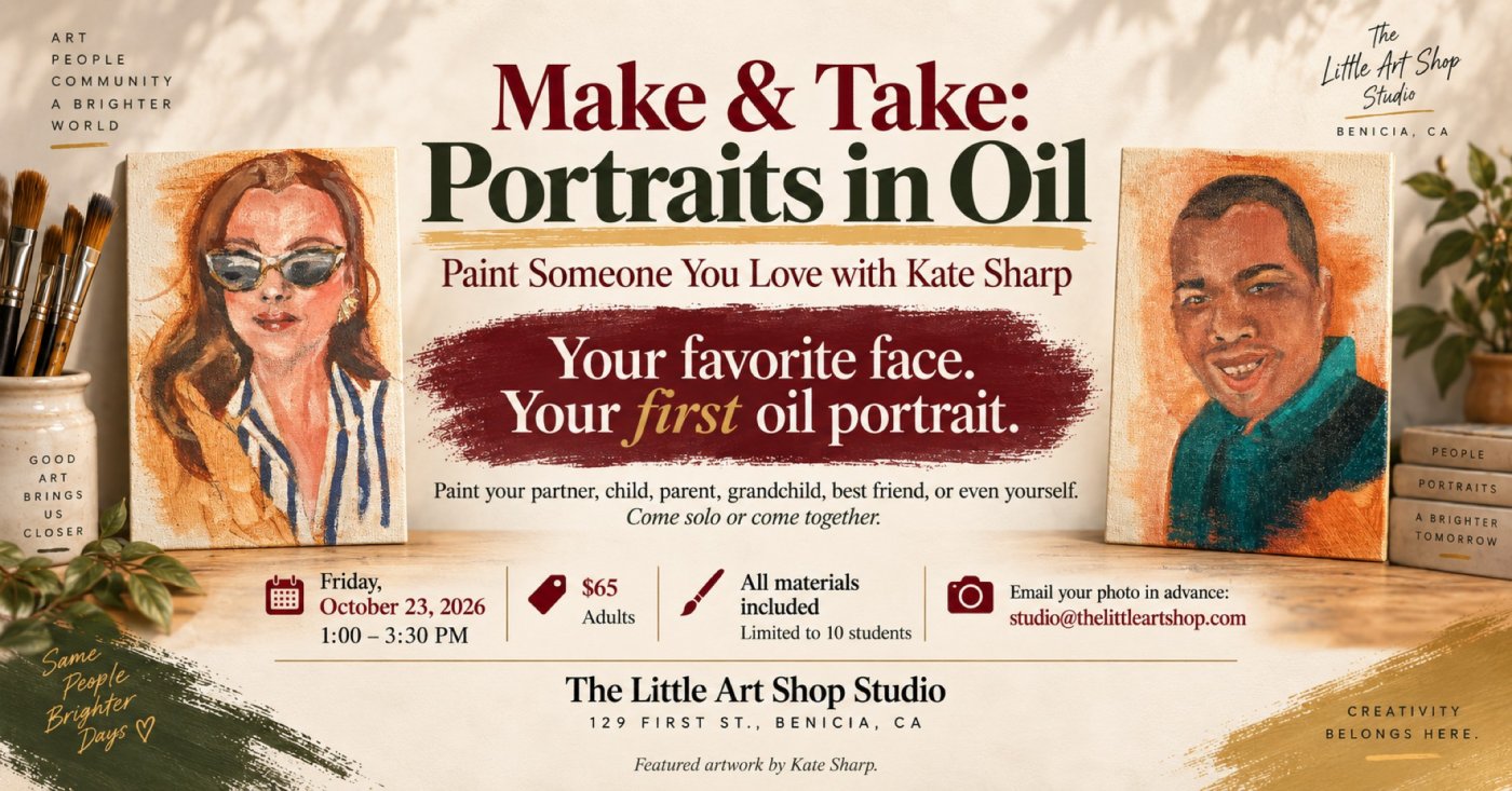 Portraits in Oil — Paint Someone You Love with Kate Sharp, The Little ...