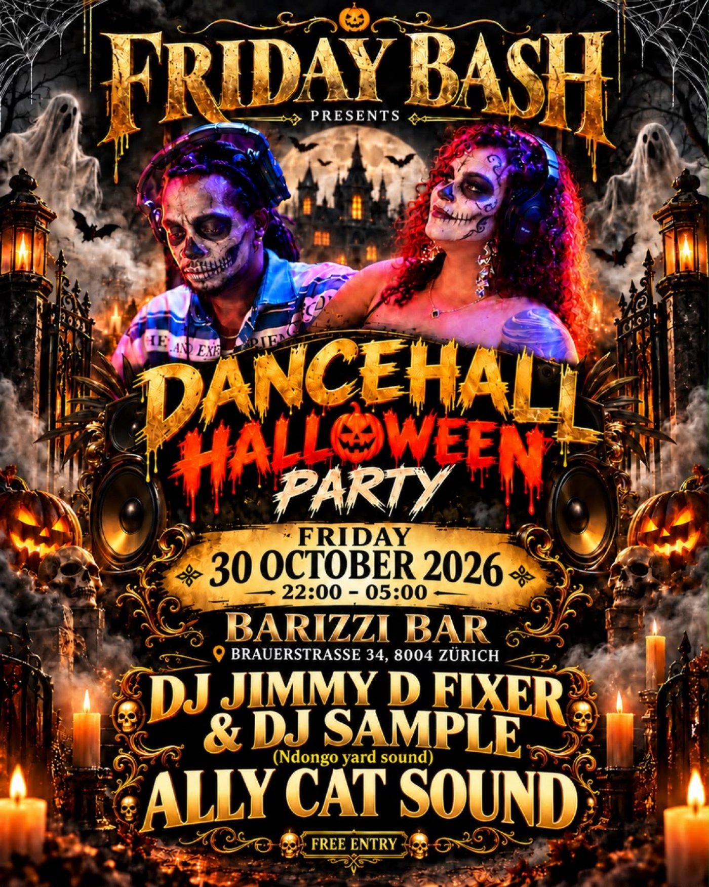 FRIDAY BASH Tickets, BARIZI BAR, Zurich, 30 October 2026 | AllEvents