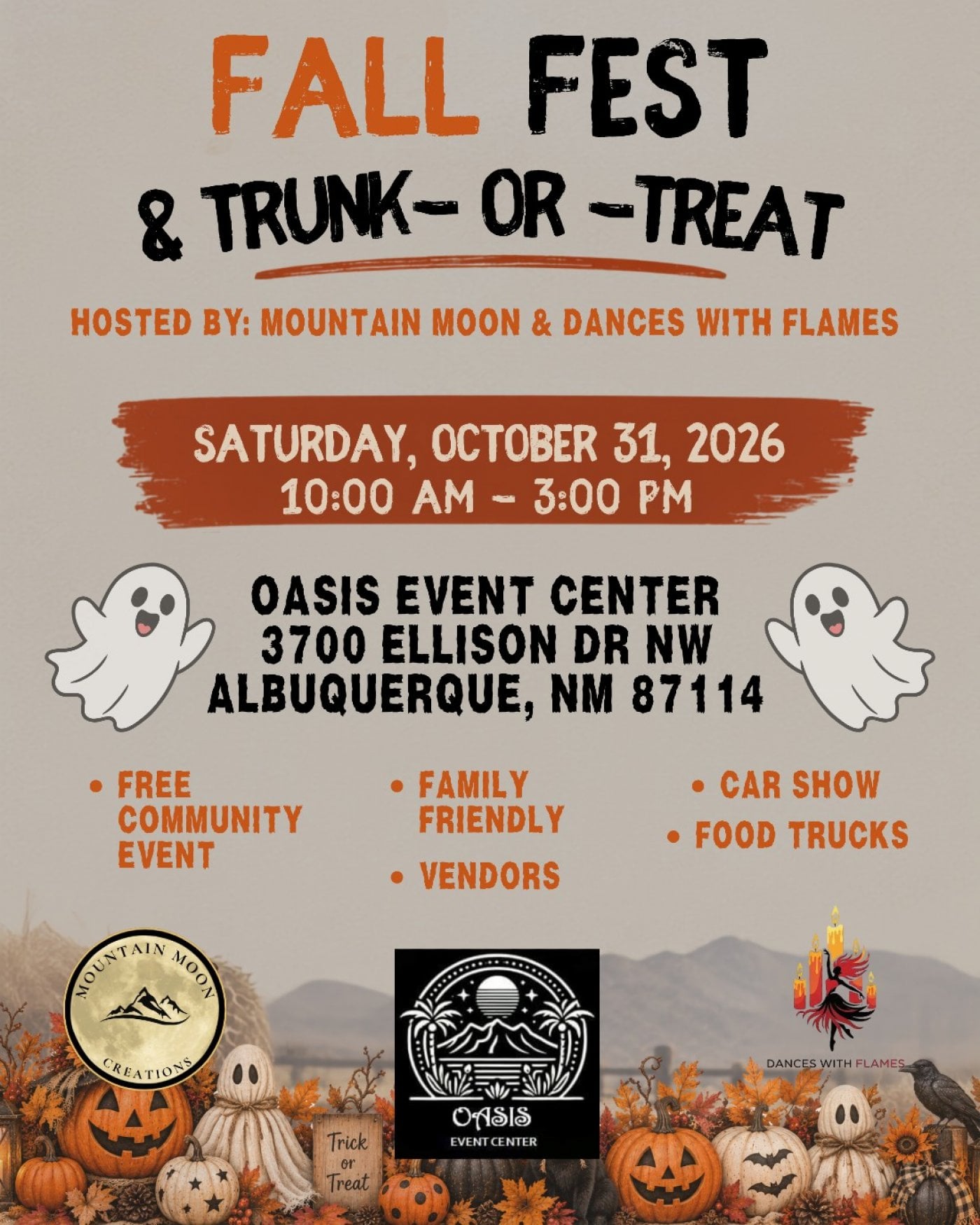 Fall Fest & Trunk-or-Treat Tickets, Oasis Event Center NM, Albuquerque ...