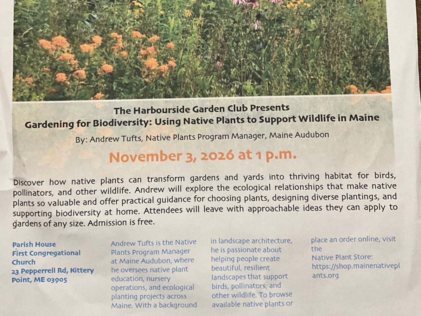 GARDENING FOR BIODIVERSITY, Using Native Plants to Support Local ...