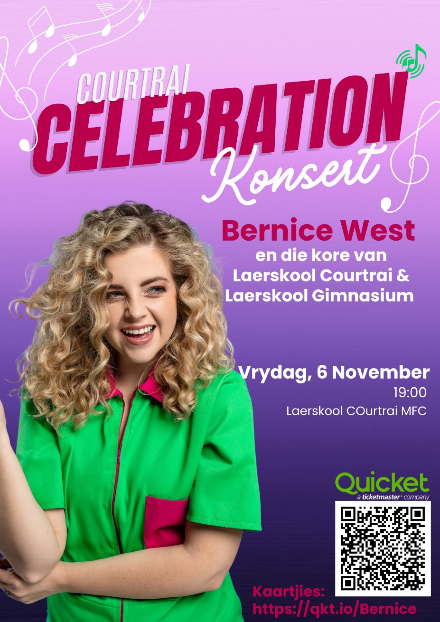 Courtrai Celebration Konsert met Bernice West