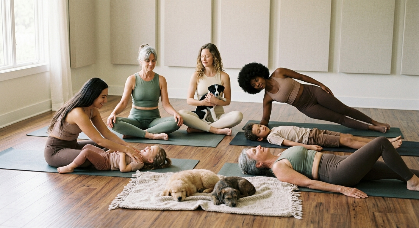 Mother's day yoga wellness session mom