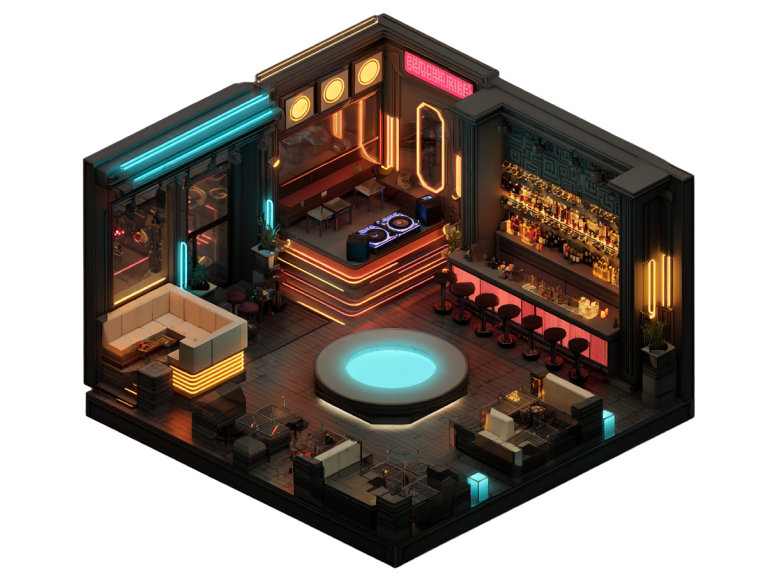 Nightclubs illustration