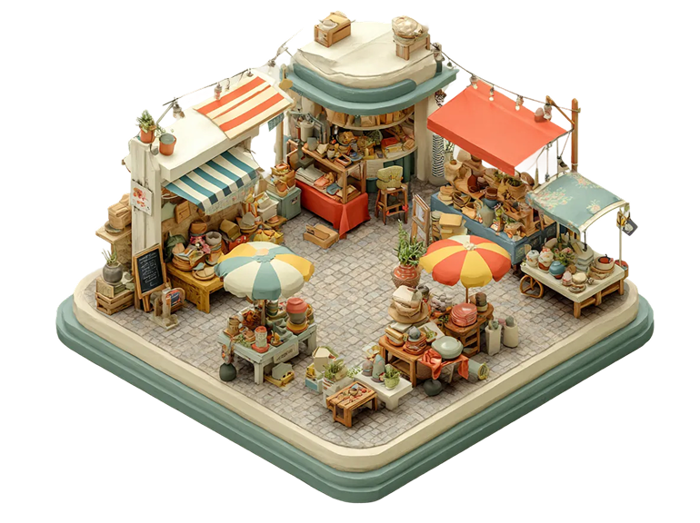 Flea Markets illustration