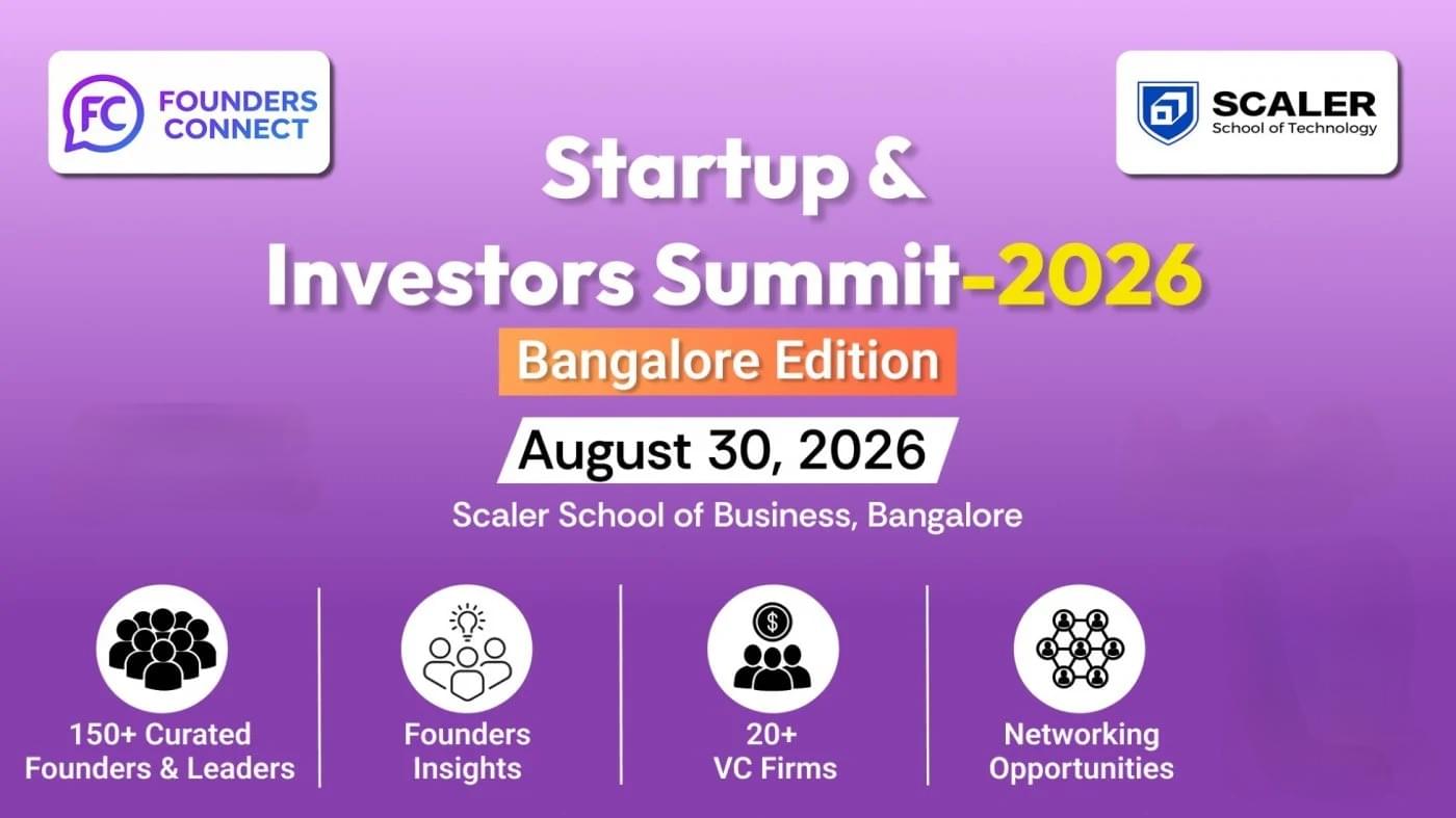 Startup & Investor Summit 2026 – Bangalore Edition