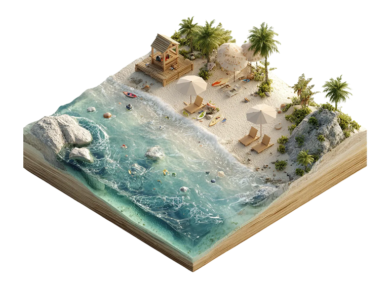 Top Beaches to Visit In and Around Gary illustration