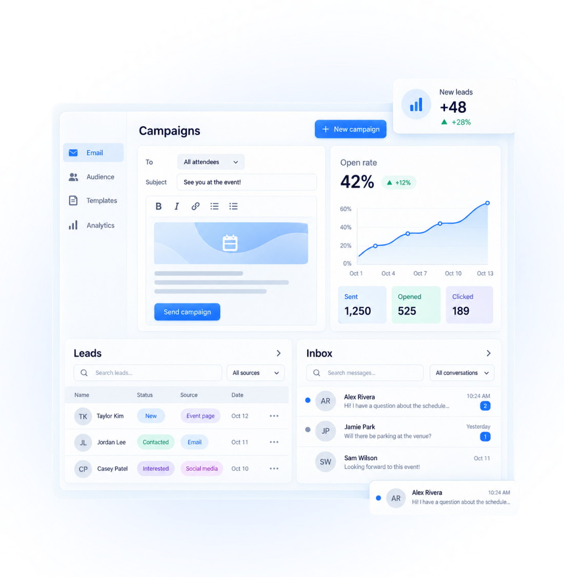 Keep attendees engaged