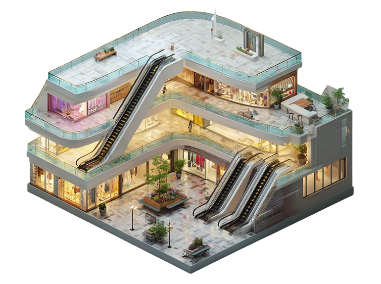 Malls illustration