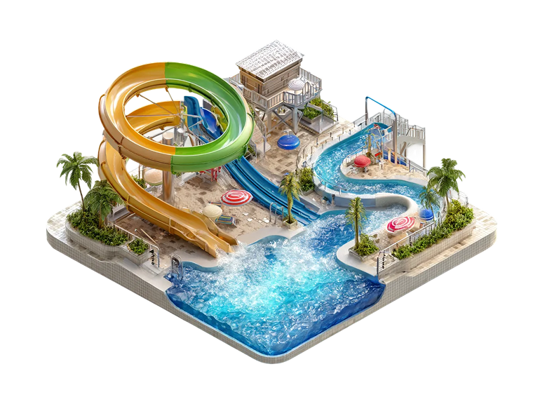 Water Parks illustration