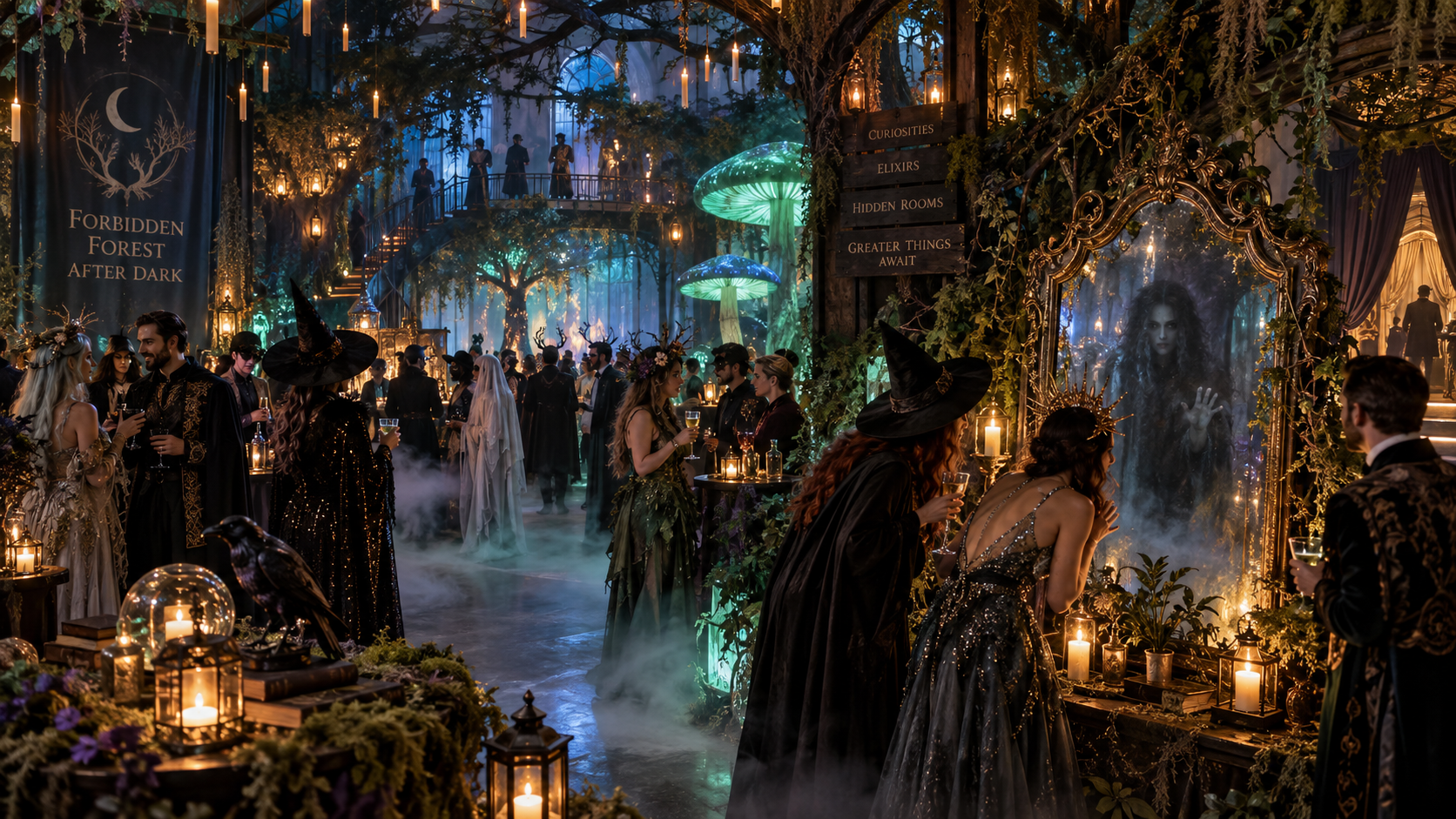 Forbidden Forest After Dark: A Magical Halloween