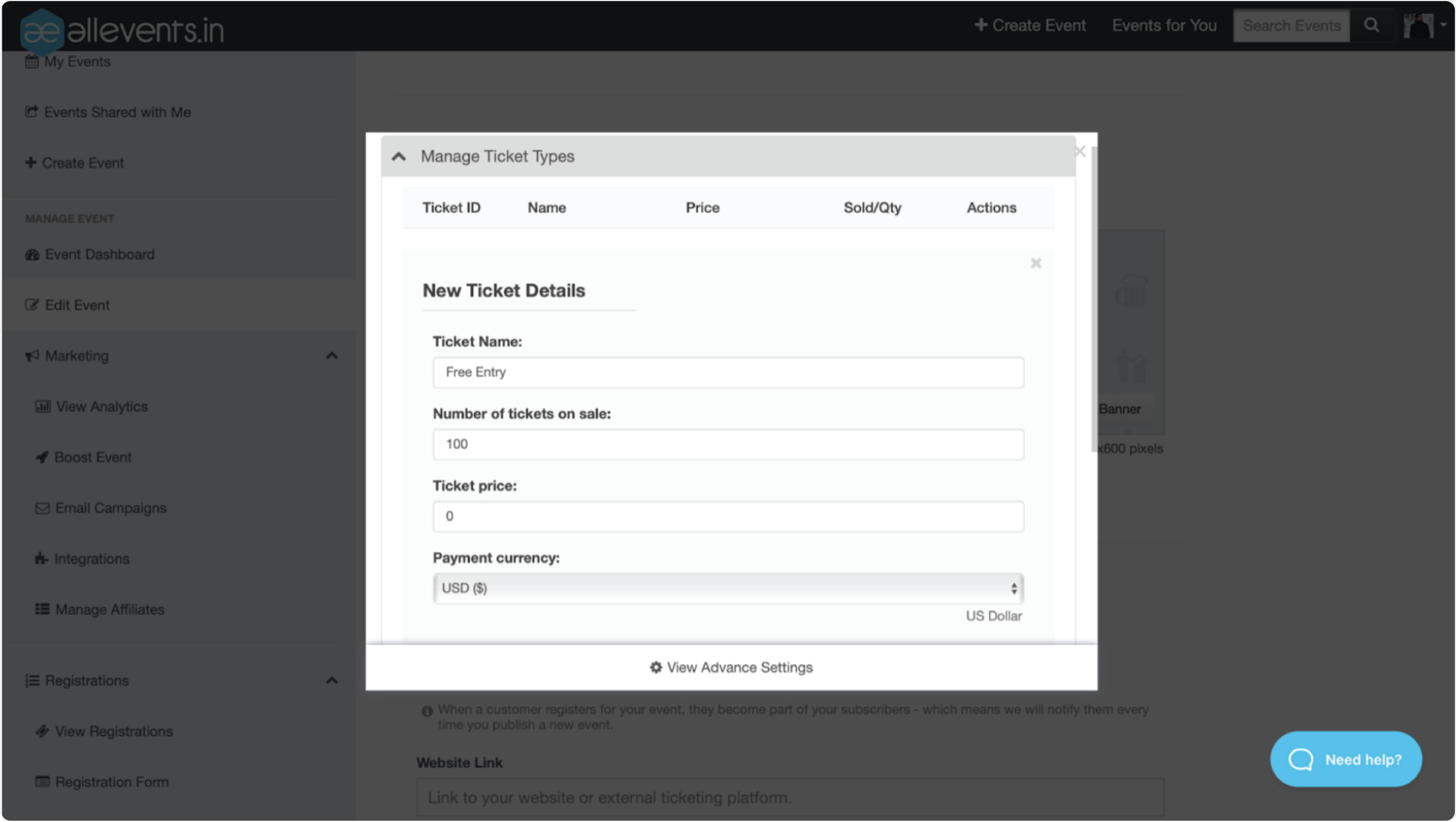 Online-ticketing