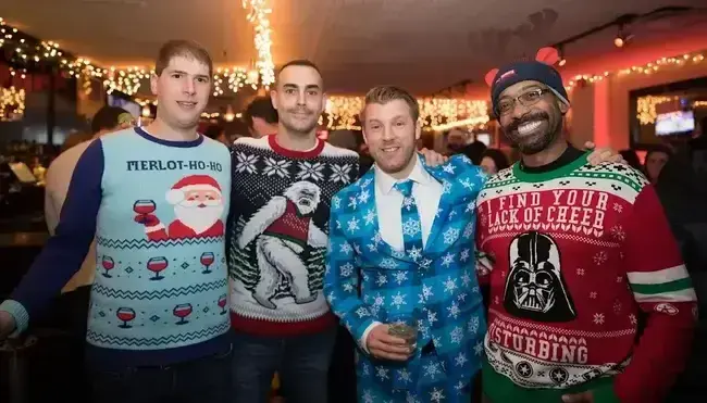 Christmas ugly sweater party