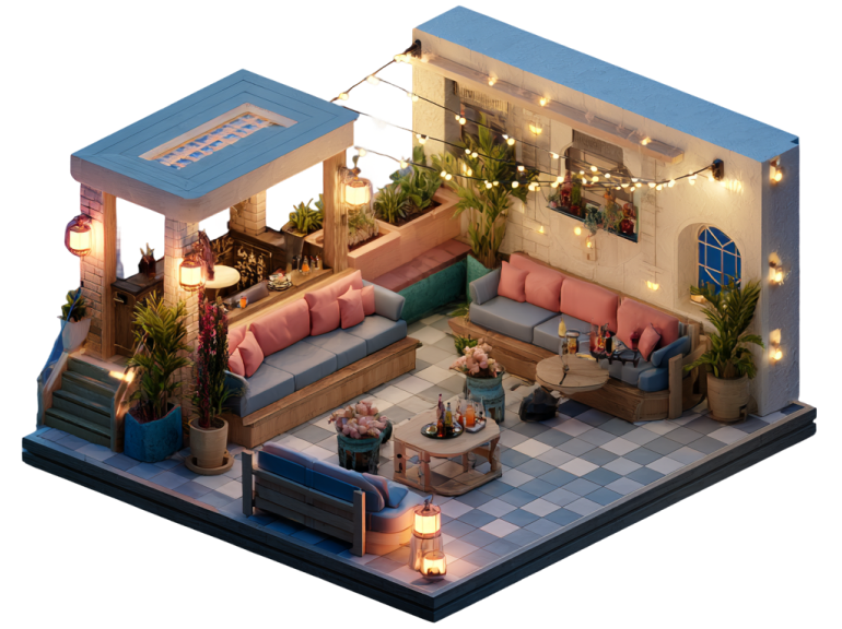 Best Rooftop Cafes illustration